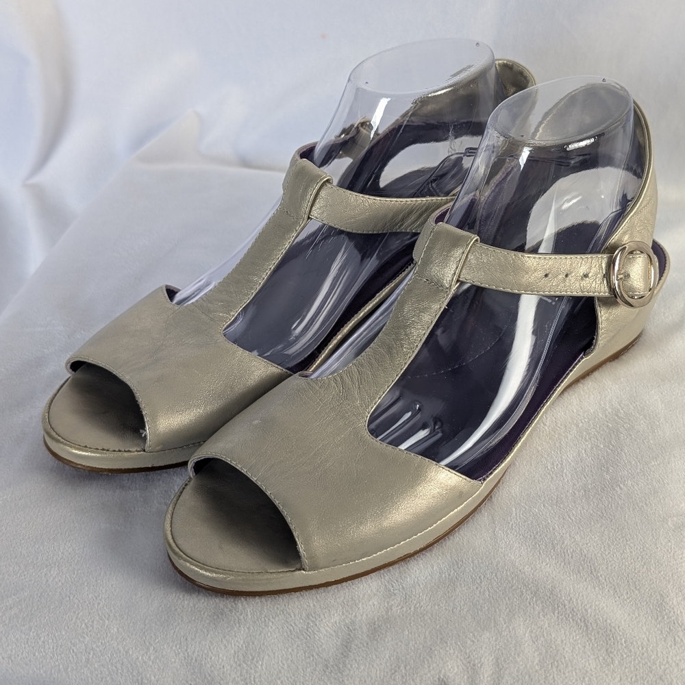 ☘️Vaneli Mary Jane Gladiator Peep Toe T-Strap Sandal Women's Size 10N - Picture 2 of 14
